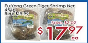 Sunny Food Mart Fu yang green tiger shrimp net offer