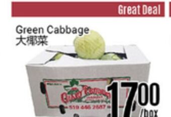 Nations Fresh Foods Green cabbage offer