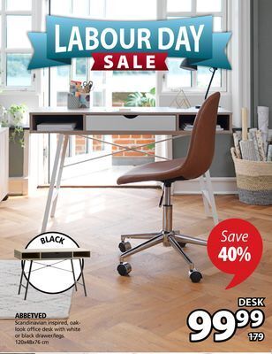 JYSK Abbetved office desk offer