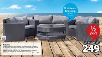 JYSK Mallorca coffee table offer