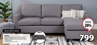 JYSK Namsen snug and inviting corner chaise sofa offer