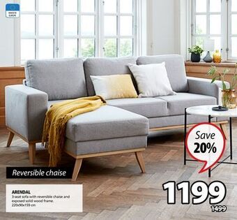 JYSK Arendal 3-seat sofa offer