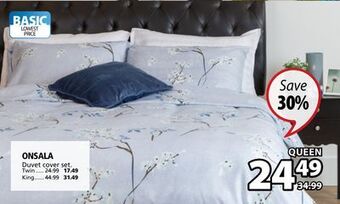 JYSK Onsala duvet cover set offer