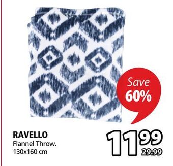 JYSK Ravello flannel throw offer
