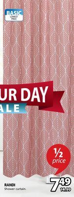 JYSK Randi shower curtain offer