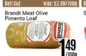 Nations Fresh Foods Brandt meat olive s pimento loaf offer