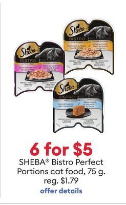 Petsmart Sheba® bistro perfect portions cat food offer