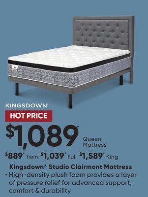 Sleep Country Kingsdown® studio clairmont mattress offer