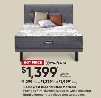 Sleep Country Beautyrest imperial elton mattress offer