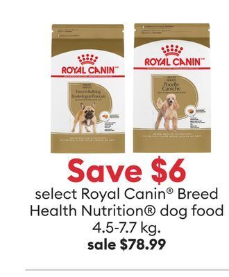 Petsmart Select royal canin breed health nutrition dog food offer