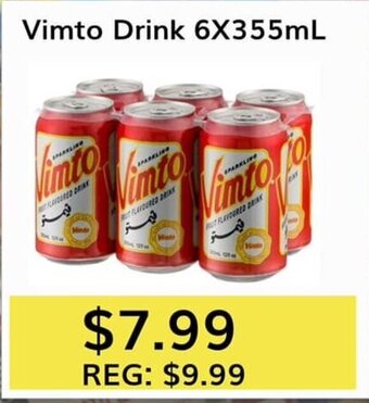 Oma Fresh Foods Vimto Drink 6X355mL offer