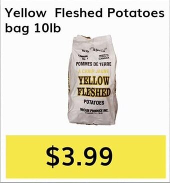 Oma Fresh Foods Yellow Fleshed Potatoes bag 10lb offer