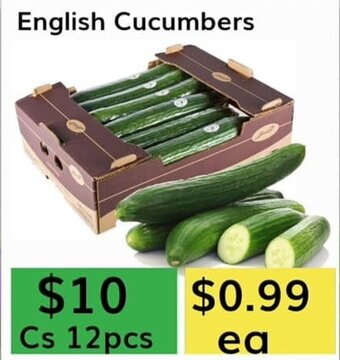 Oma Fresh Foods English Cucumbers offer