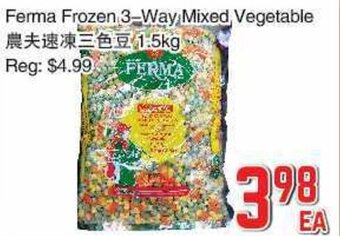 Foody Mart Ferma Frozen 3-Way Mixed Vegetable offer