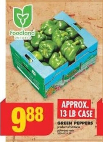 No Frills GREEN PEPPERS offer