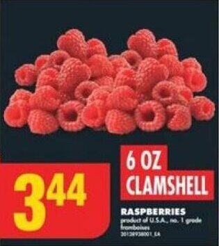 No Frills RASPBERRIES offer