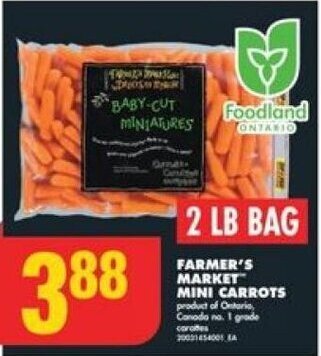 No Frills FARMER'S MARKET MINI CARROTS offer