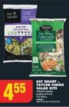 No Frills EAT SMART or TAYLOR FARMS SALAD KITS offer