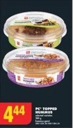 No Frills PC TOPPED HUMMUS offer