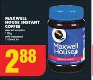 No Frills MAXWELL HOUSE INSTANT COFFEE offer