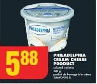 No Frills PHILADELPHIA CREAM CHEESE PRODUCT offer