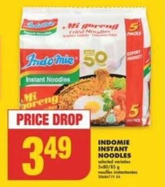 No Frills INDOMIE INSTANT NOODLES offer