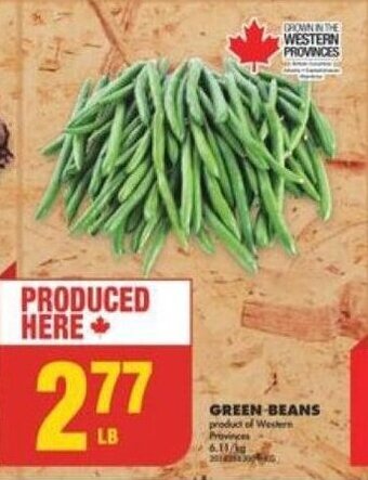 No Frills GREEN BEANS offer