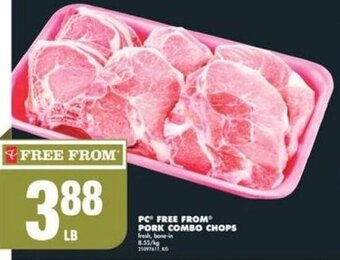 No Frills PC FREE FROM PORK COMBO CHOPS offer
