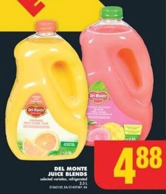 No Frills DEL MONTE JUICE BLENDS offer