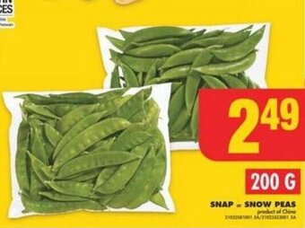 No Frills SNAP or SNOW PEAS offer