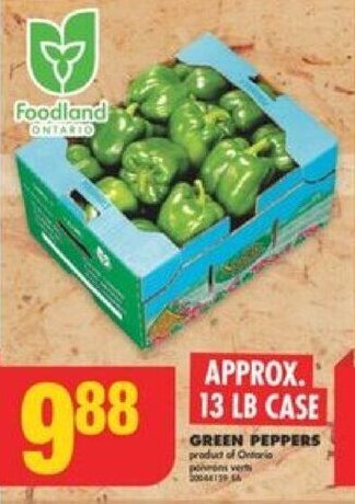 No Frills GREEN PEPPERS offer