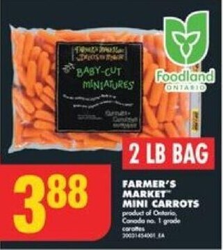No Frills FARMER'S MARKET MINI CARROTS offer