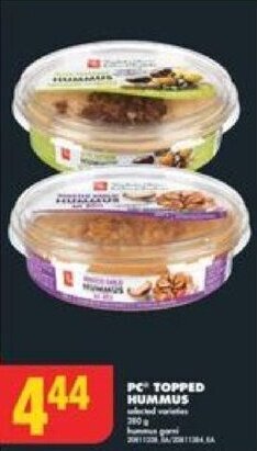 No Frills PC TOPPED HUMMUS offer