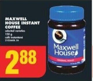No Frills MAXWELL HOUSE INSTANT COFFEE offer