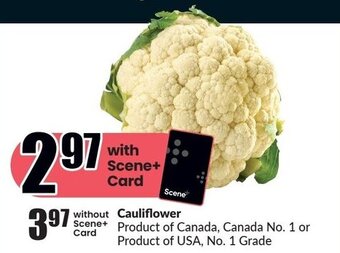 FreshCo Cauliflower offer