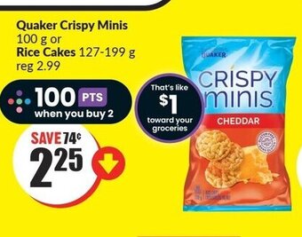 FreshCo Quaker Crispy Minis or Rice Cakes offer