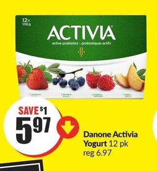 FreshCo Danone Activia Yogurt offer