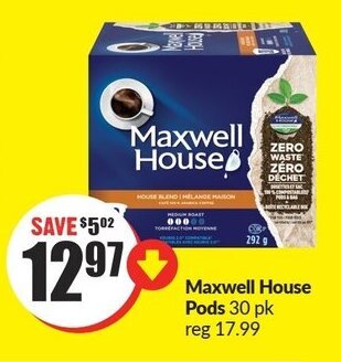 FreshCo Maxwell House Pods offer