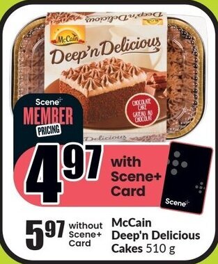FreshCo McCain Deep'n Delicious Cakes 510 g offer