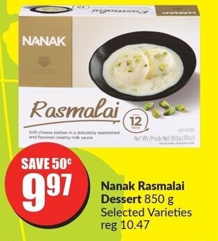 FreshCo Nanak Rasmalai Dessert 850 g offer