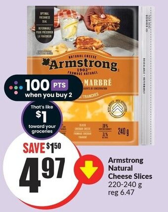 FreshCo Armstrong Natural Cheese Slices 220-240 g offer
