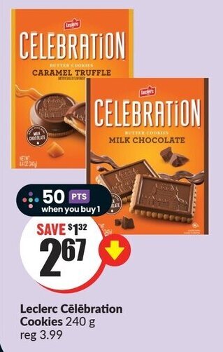 FreshCo Leclerc Cēlēbration Cookies 240 g offer