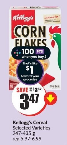 FreshCo Kellogg's Cereal offer
