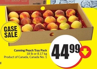 FreshCo Canning Peach Tray Pack offer