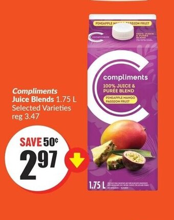 FreshCo Compliments Juice Blends 1.75 L offer