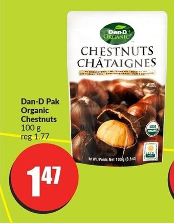 FreshCo Dan-D Pak Organic Chestnuts 100 g offer