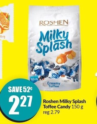 FreshCo Roshen Milky Splash Toffee Candy 150 g offer