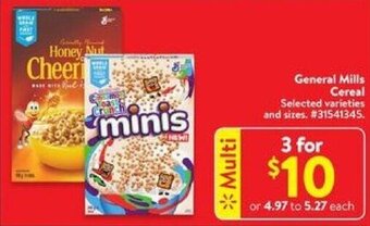 Walmart General Mills Cereal offer