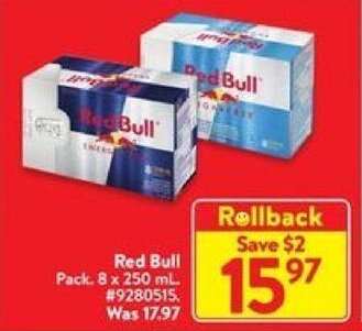 Walmart Red Bull offer