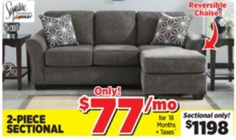 Surplus Furniture Brise slate 2-piece sectional offer